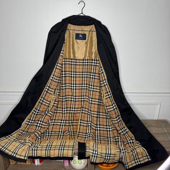 Burberry Black Mens 48 L Sher 3050 Car Coat Detachable Wool Novacheck Liner - Picture 2 of 16